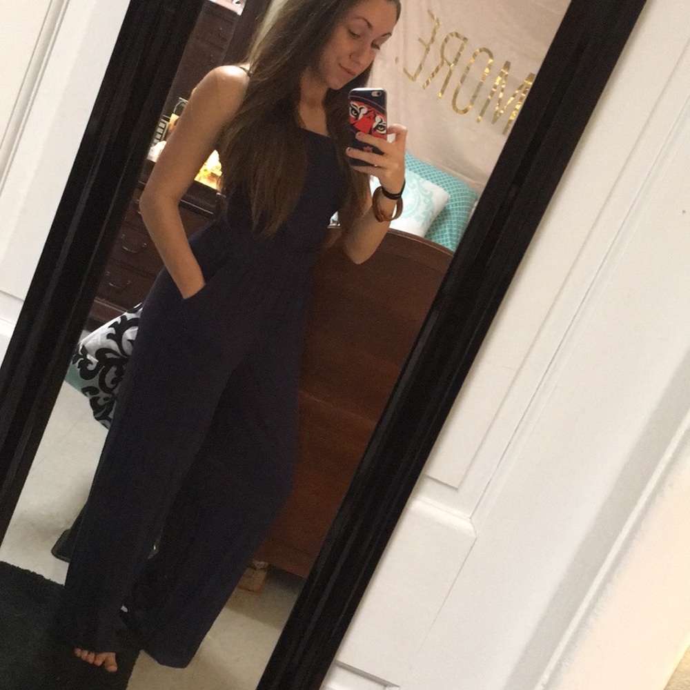 Strapless pant outfit